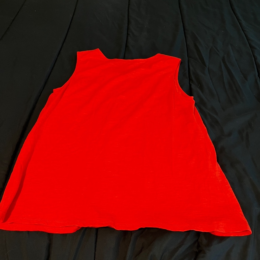 Grace Elements Orange Boxy Sleeveless Tank Top